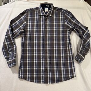 Haupt Germany Men Button Shirt Modern Fit Sz M 39/40, 15 1/2